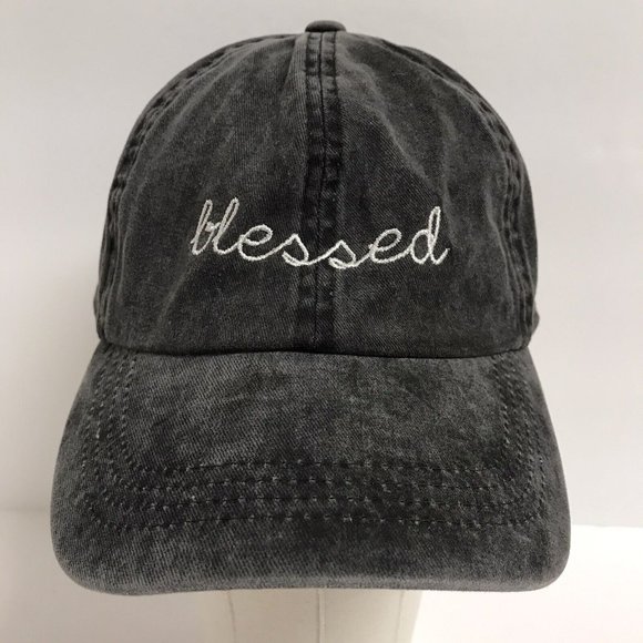 Blessed Gray Women's Adjustable Hat Christian Jesus - Picture 1 of 6